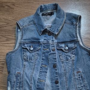 Max Jeans Classic Blue Denim Vest